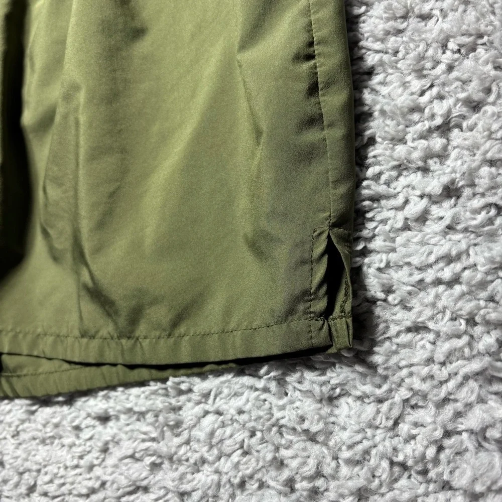 Soffe Shorts Womens Medium Vintage Moss Green Activewear Athleisure Lined Run